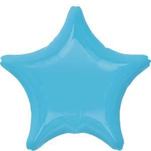 Caribbean Blue Star Shape Foil Balloons