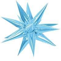 26" Foil Balloon Starburst - Light Blue