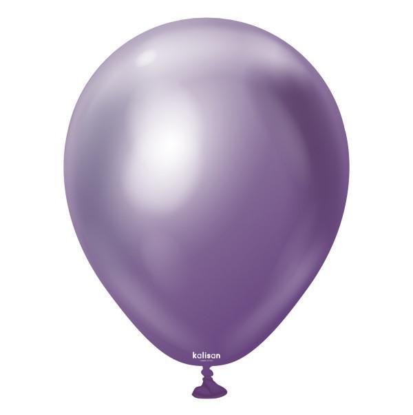Ballon Violet Miroir Chrome