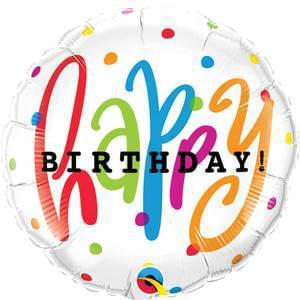 Happy Birthday Dot Balloons