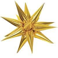 26" Foil Balloon Starburst - Gold