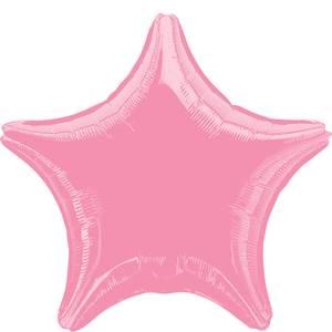 Metallic Pink Star Shape Foil Balloons