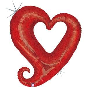 37" Valentine's - Chain of Hearts Red