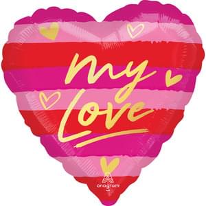 Valentine's "My Love" Heart Balloons