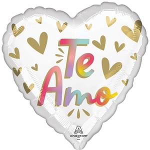 Valentine's - White "Te Amo" Heart 18"