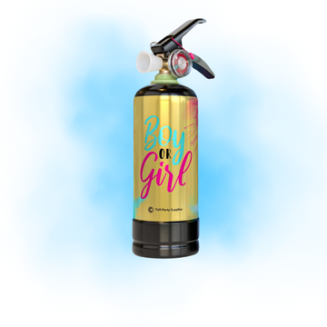 Gender Reveal Fire Extinguisher - Boy