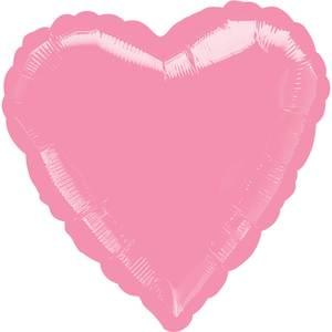 Valentine's - Metallic Pink Heart 18"