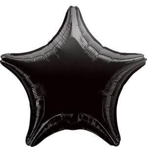 Opaque Black Star Shape Foil Balloons