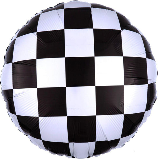 Checkerboard Foil Balloons