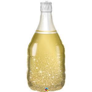 39" Golden Bubbly Wine Bottle
