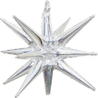 22" One Piece Foil Starburst - Silver
