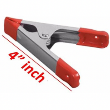 4 Inch Metal Spring Clamp - Red