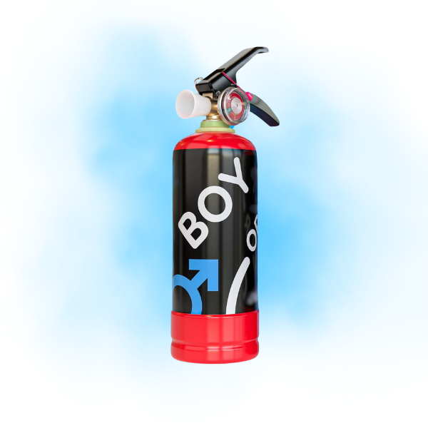 Gender Reveal Fire Extinguisher - Boy