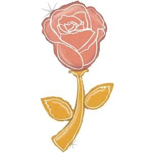 Valentine's - Rose Gold Rose 60"