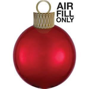 15" Red Orbz - Air Fill Ornament
