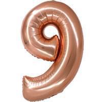 Rose Gold 34" Number 9 Foil Balloon