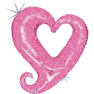 8" Valentine's - Chain of Hearts Pink