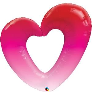 Valentine's - Pink Ombre Heart 42"