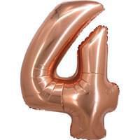 Rose Gold 34" Number 4 Foil Balloon