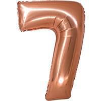 Rose Gold 34" Number 7 Foil Balloon