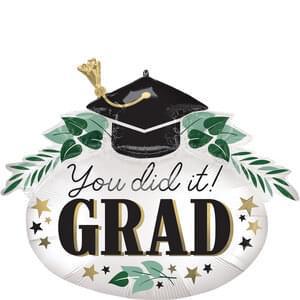 34" Graduation Foil - Satin You did it Ivy Grad Super Shape