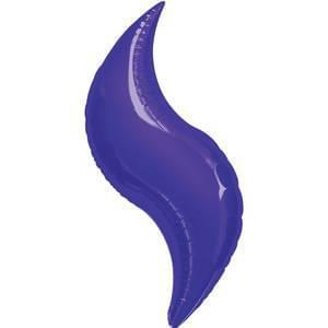 36" Curve Shape  - Purple Mermaid Tail Anagram