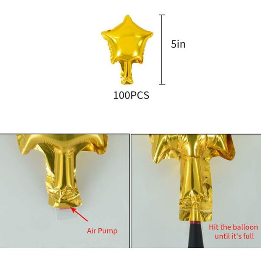 5" Mini Gold Star - 10 count