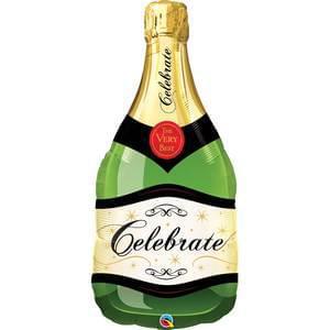 39" Celebrate Champagne Bottle Helium Shape