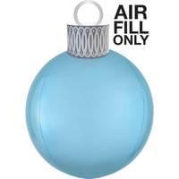 15" Pastel Blue Orbz - Air Fill Ornament