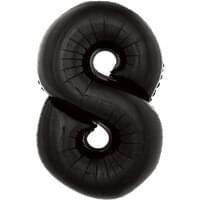Black 34" Number 8 Foil Balloon