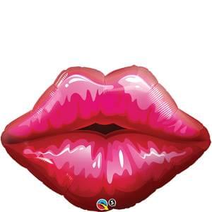 30" Valentine's - Red Big Kissey Lips