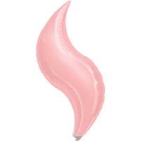 36" Curve Shape  - Pastel Pink Mermaid Tail Anagram