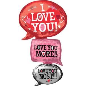 Love Bubble Giant Multi Balloon 53"