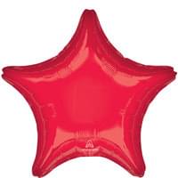 17" Red Star Shape Foil