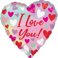 28" Valentine's - Pastel Love Jumbo Heart  Foil