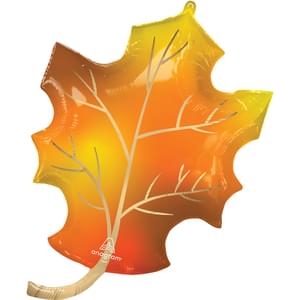 24" Satin Fall Leaf Super Shape