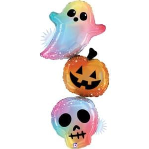 41" Opal Pastel Halloween Trio Holographic