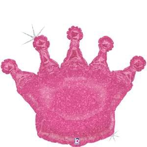 37" Pink Glittering Crown