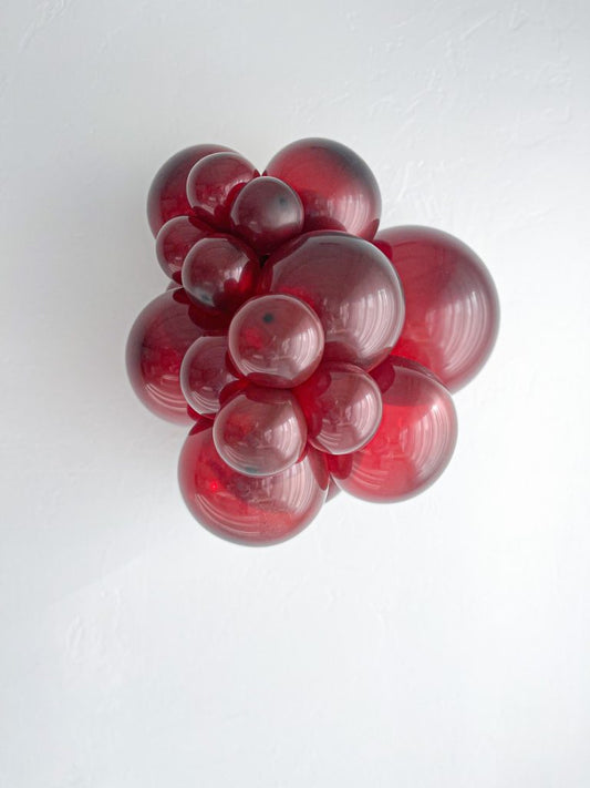 Crystal Burgundy - 11 inch Tuftex 50ct unpackaged