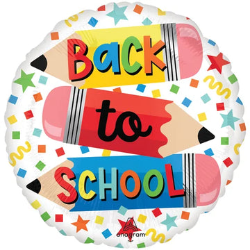 18" Back to School Foil Balloon