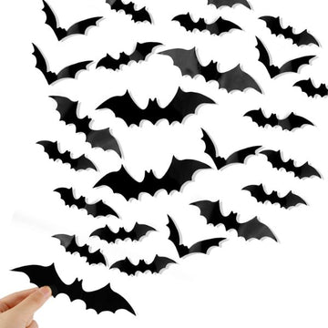 Bats - Halloween Stick On Decor 20 pieces