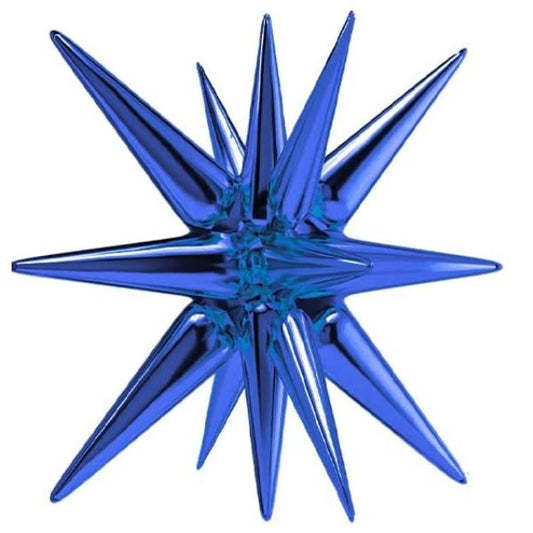  One Piece Foil Balloon Starburst - Blue 