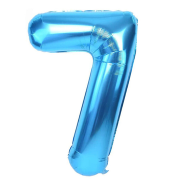 Blue 32" Number 7 Foil Balloon