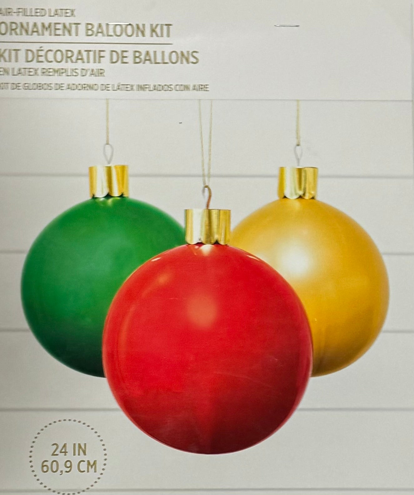 15" Christmas Balloon Ornament Kit - Air Fill