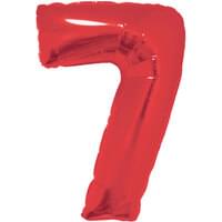 Red 32" Number 7 Foil Balloon