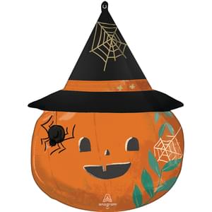 26" Halloween Nature in the Night Satin Pumpkin