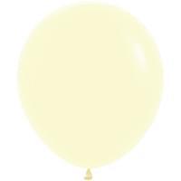 Pastel Matte Yellow - 18 inch 6 count Sempertex