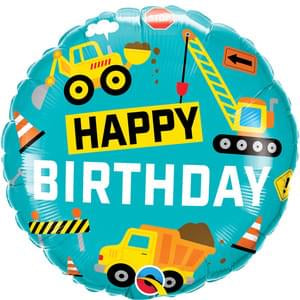 18" Happy Birthday Construction Foil