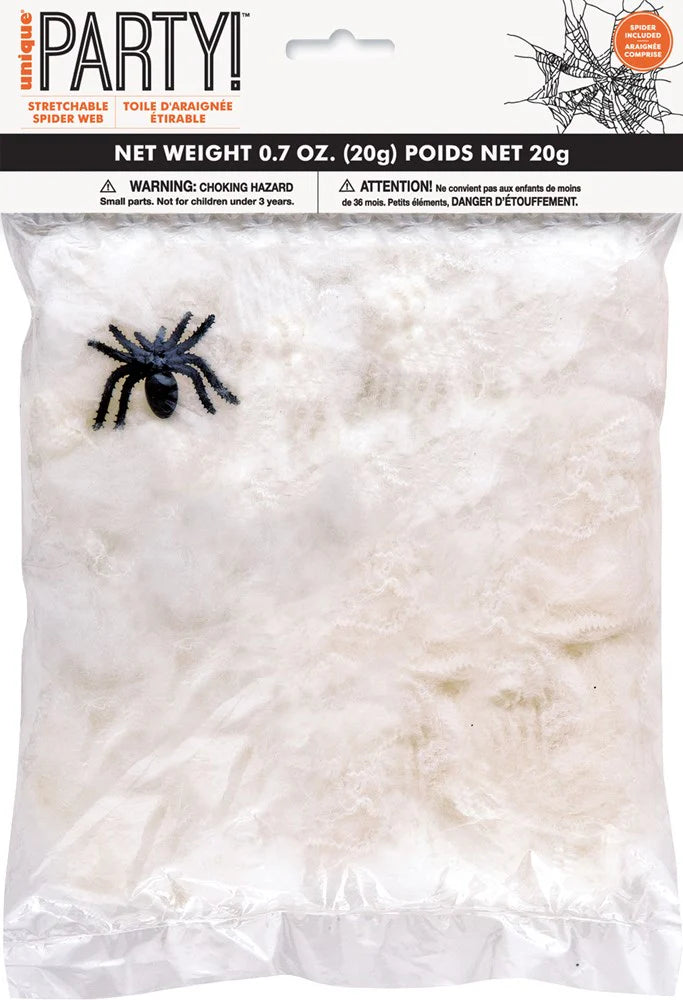 Strechable Spider Web and Spider 20grams