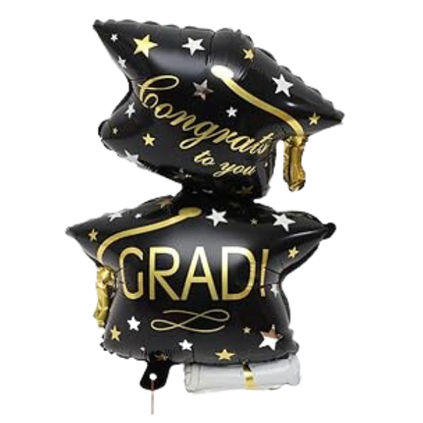 36" Black Congrats To You Grad! Graduation Cap